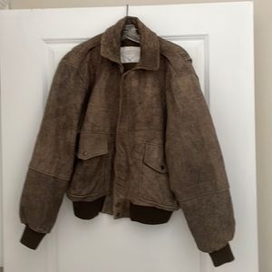 Leather Aviator/Bomber Jacket Men’s Medium